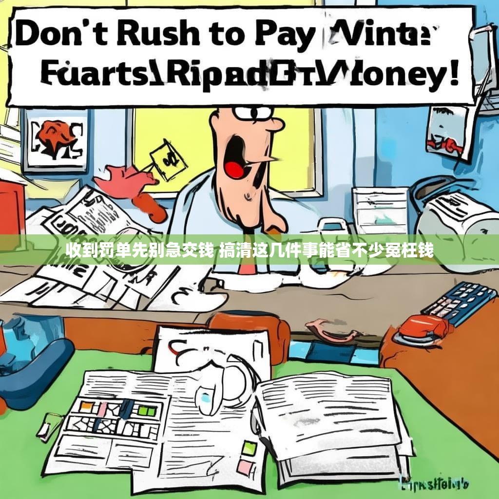 收到罚单先别急交钱 搞清这几件事能省不少冤枉钱